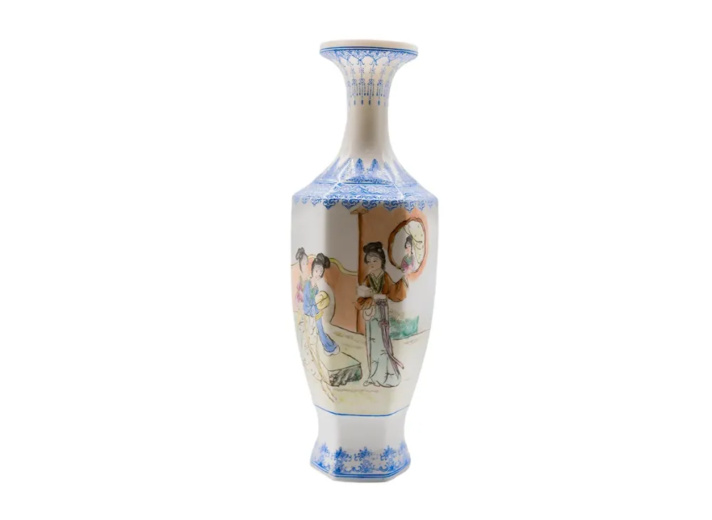Vintage handbemalte Vase #90347, China