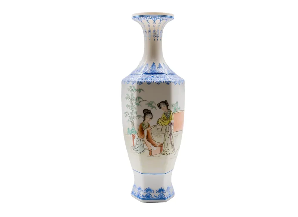 Vintage handbemalte Vase #90347, China
