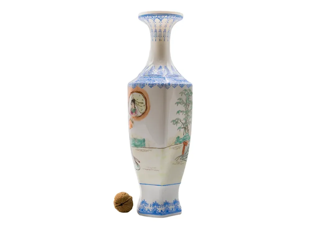 Vintage handbemalte Vase #90347, China