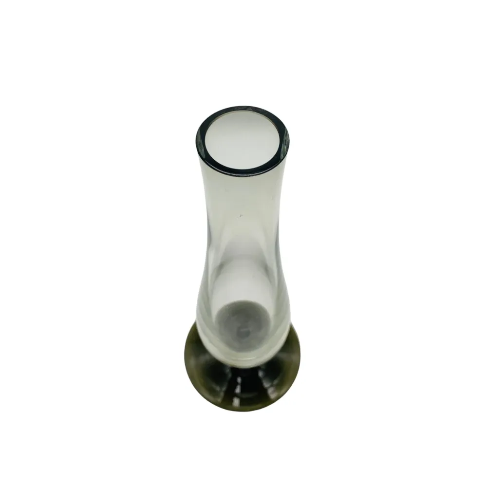 Vintage Rauchglas Vase 50er 60er 70er Jahre 22 cm Blumenvase Dekoration Glas