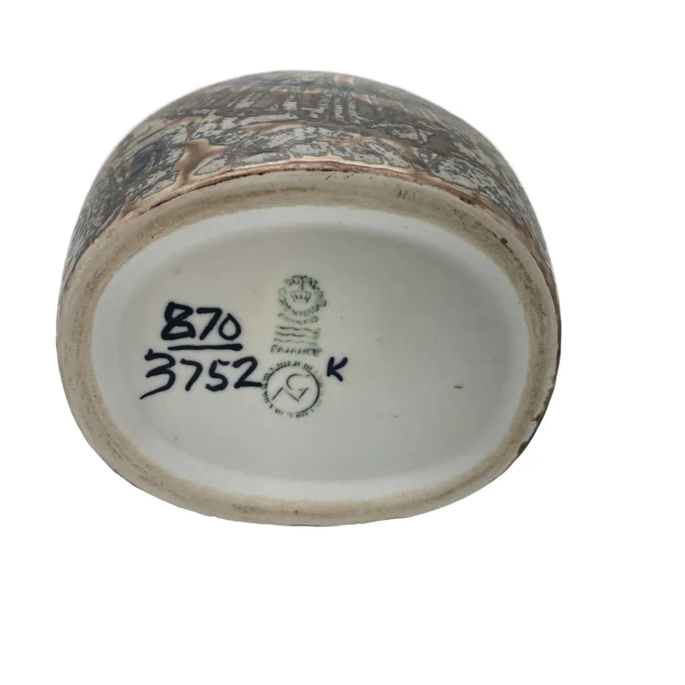Vintage Vase Keramik braun 60er Jahre Frankreich FRANCE
