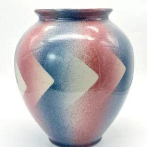 Vintage Vase von Bay Keramik mit Spritzdekor