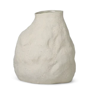 Vulca Vase - Large - Off-white Stone