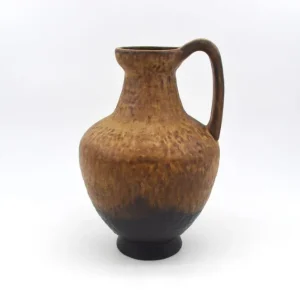 WGP Karlsruher Majolika Henkel Vase 7302 Friedgard Glatzle Design 1960er Jahre Vintage Fat Lava/ Popart Design