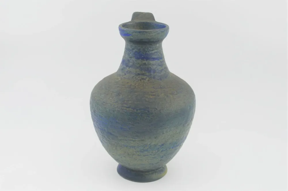 WGP Karlsruher Majolika Vase 7302 Friedgard Glatzle Design 1960er Jahre Fat Lava/ Popart Design