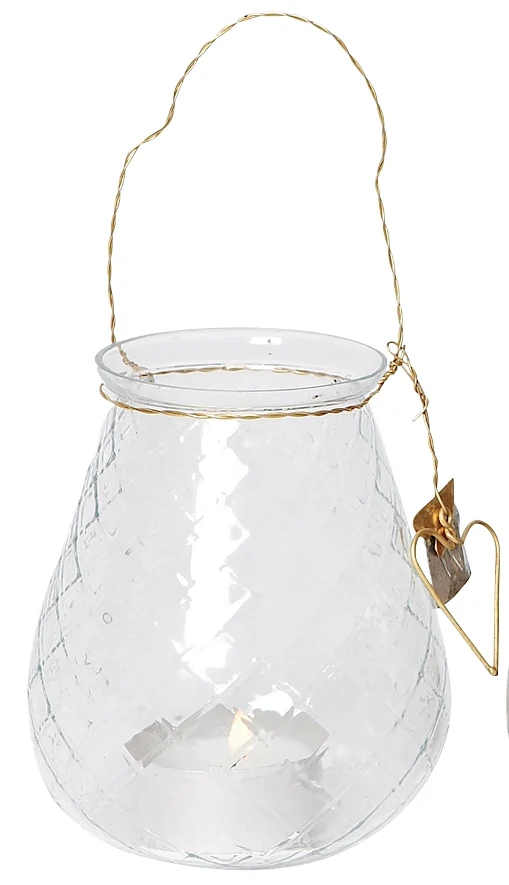 Windlicht & kleine Vase zum Aufhängen