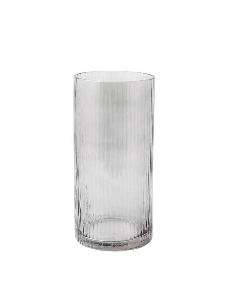 Windlicht Vase Ramsjö smoke Rauchglas 25 cm Storefactory