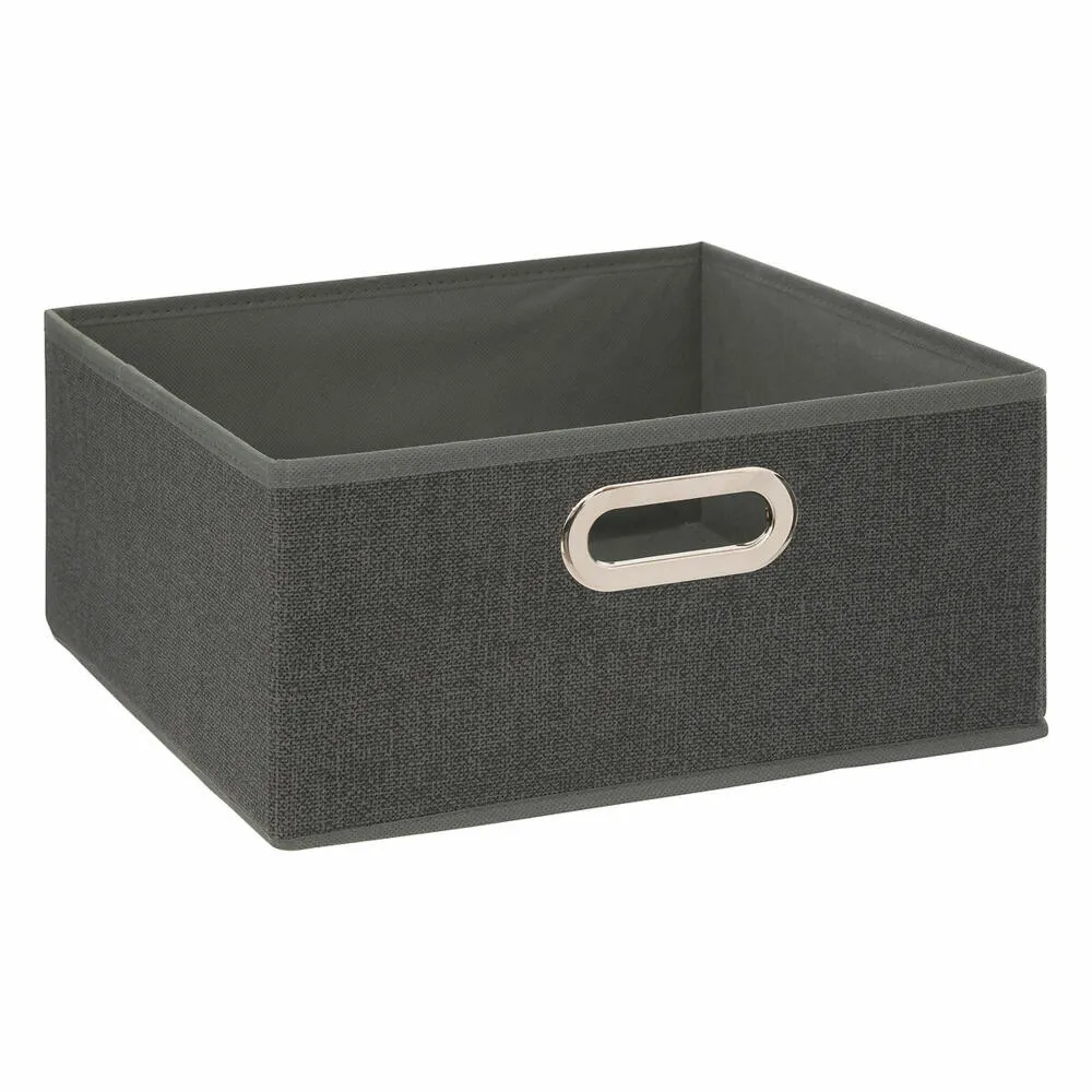 5five Simply Smart Aufbewahrungskorb Mix N Modul, Pappe, PP-Kunststoff, Dunkelgrau meliert, 31 x 15 cm, 138886D