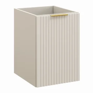 Adel Seitenschrank 40 cm mit Wäschekorb Kaschmir Matt
