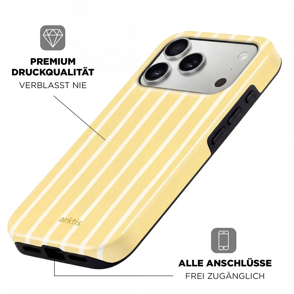 arktis iPhone 16 Hülle - Sunny Stripes