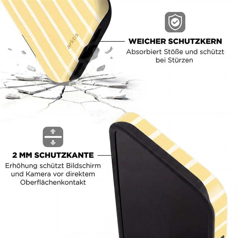 arktis iPhone 14 Pro Max Hülle - Sunny Stripes