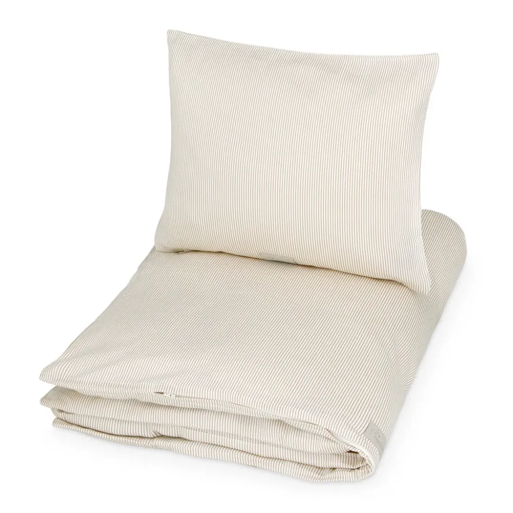 Babybettwäsche, 70x100cm - GOTS Classic Stripes Camel