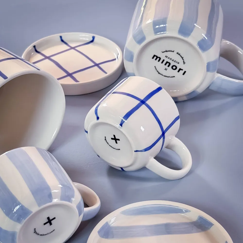 Becher Stripes - morning azzurro