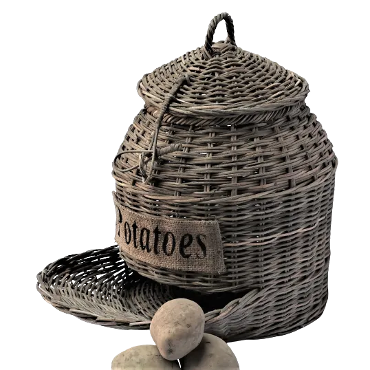 Best Style Living - Aufbewahrungskorb 'Kartoffeln' Rattan