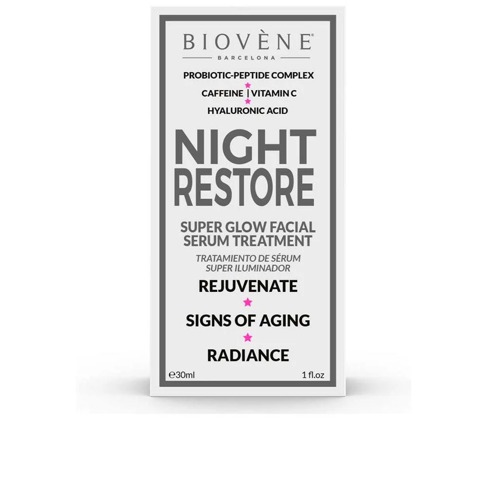 Biovène Night Restore Gesichtsserum Strahlende Haut Sekunden