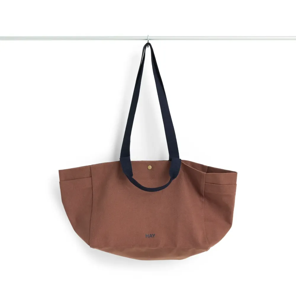 B-Ware Hay Weekend Bag No 2 Tragetasche Klein Milk Chocolate Tasche Aufbewahrungskorb