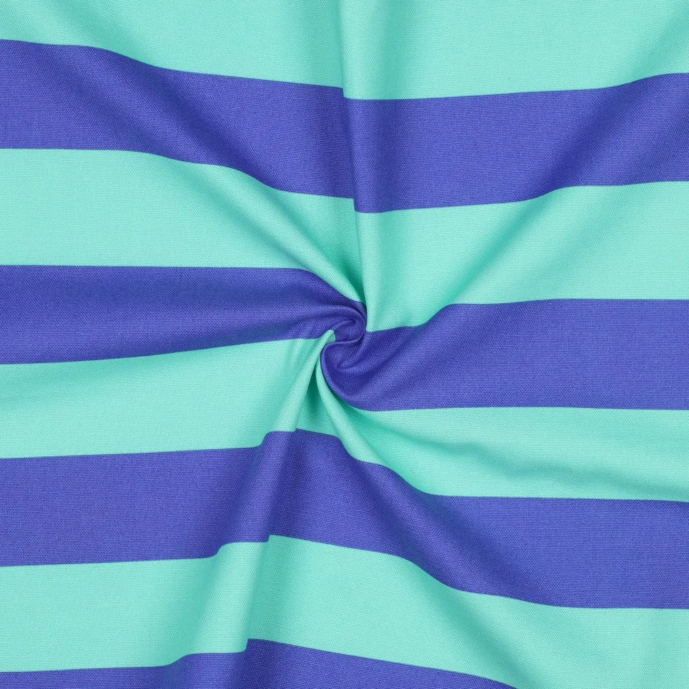 Canvas Stripes Streifen breit mint blau