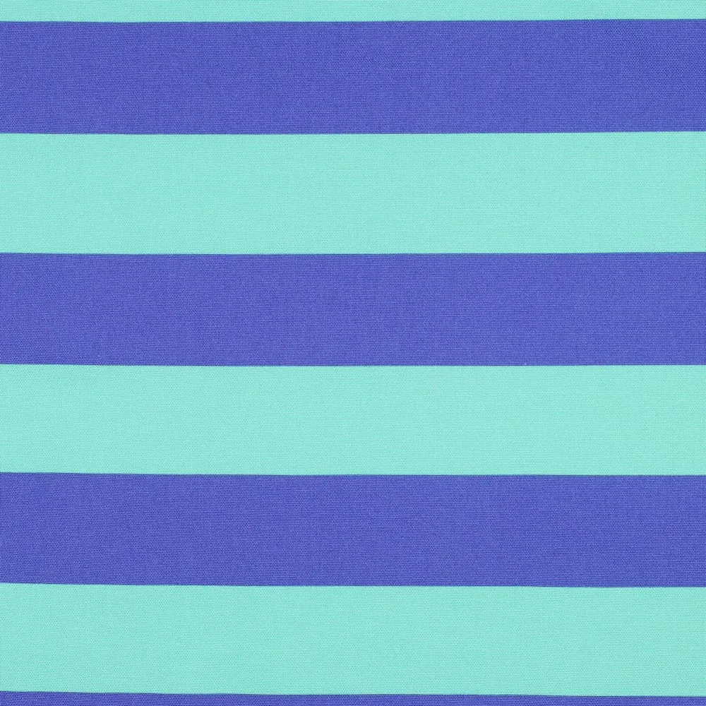 Canvas Stripes Streifen breit mint blau