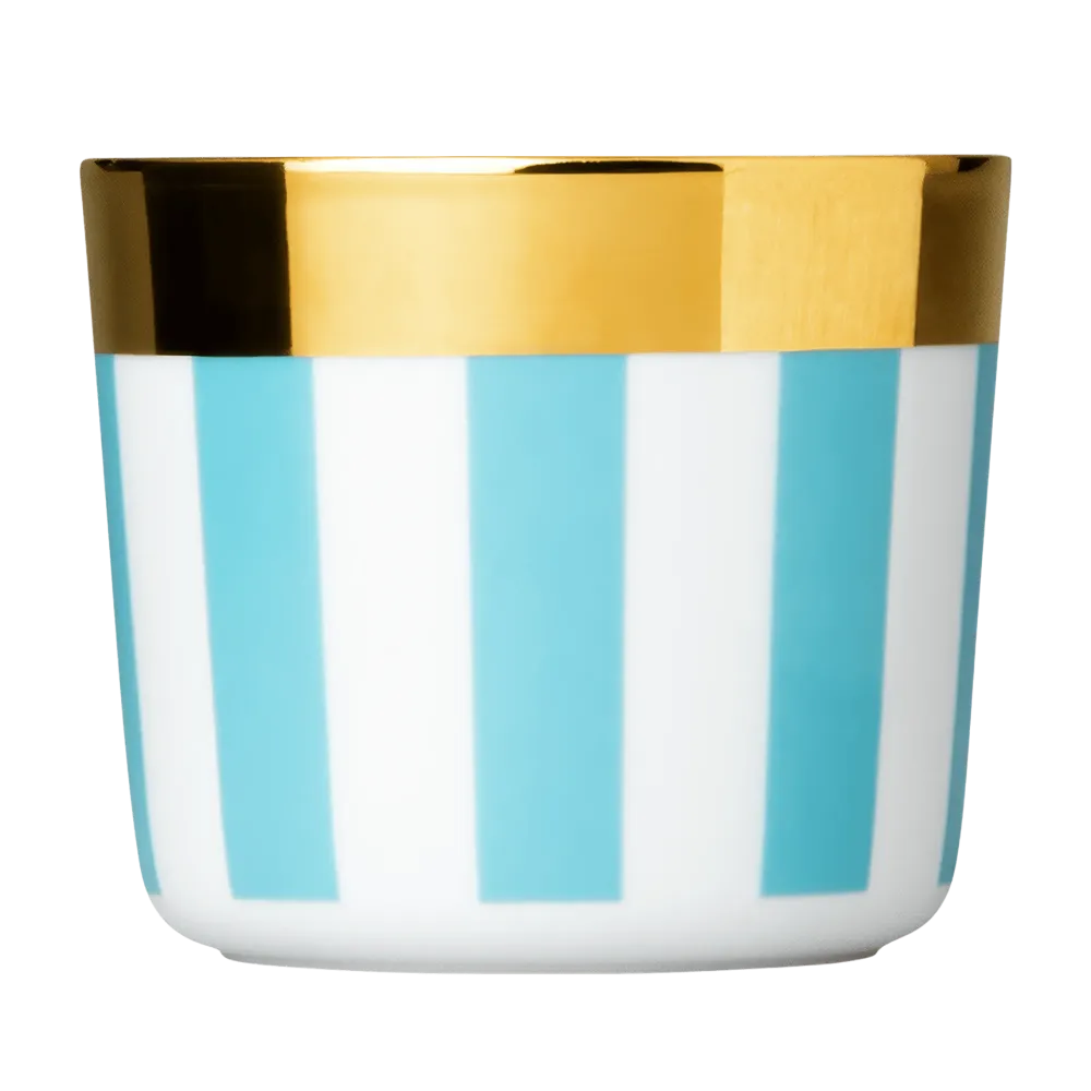 Champagnerbecher "Sip Gold" Turquoise Stripes