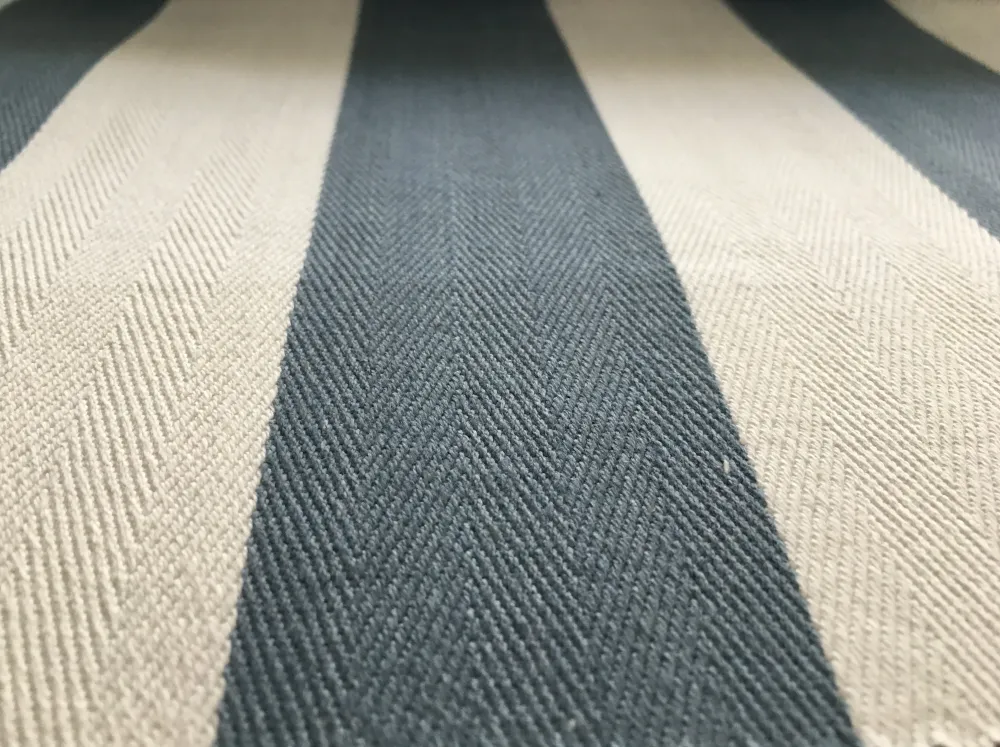 Cotton Stripes - denim & white