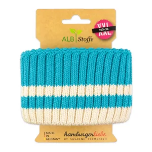 Cuff Me Cozy Stripes Bliss Bündchen türkis-meringa