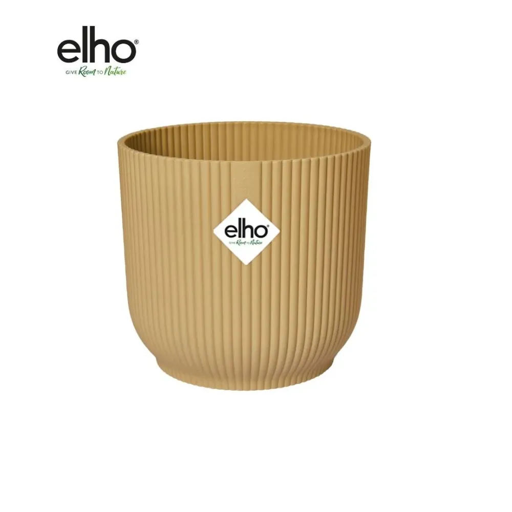 Elho Vibes Fold Round Topf gelb - D14 cm