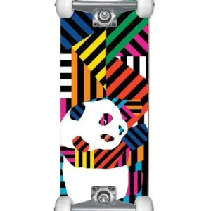 Enjoi Panda Stripes 7.75 Soft Top Complete Skateboard