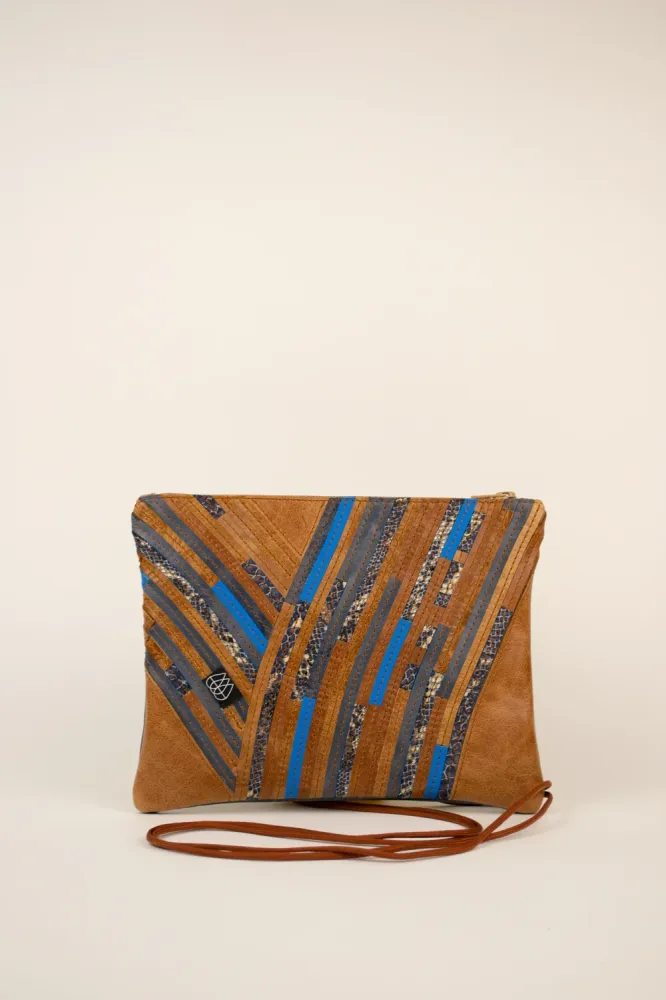 Festivaltasche Crazy Stripes / Blue / Medium