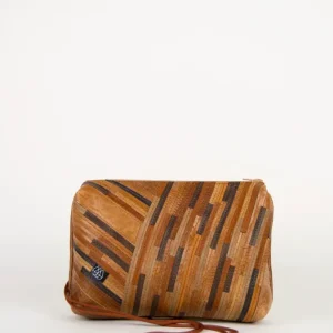 Festivaltasche Crazy Stripes / Brown Mix / Large