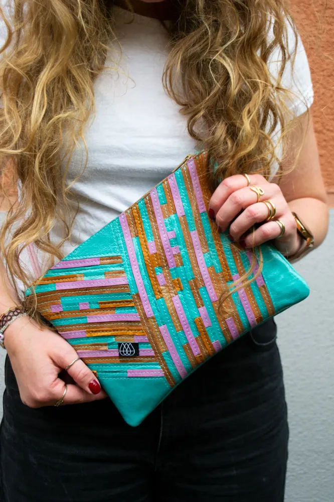 Festivaltasche Crazy Stripes / Bubblegum / Medium