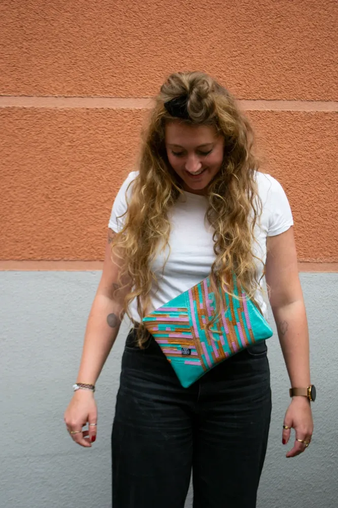 Festivaltasche Crazy Stripes / Bubblegum / Medium