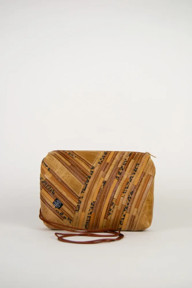 Festivaltasche Crazy Stripes / Leo Cappuccino / Large
