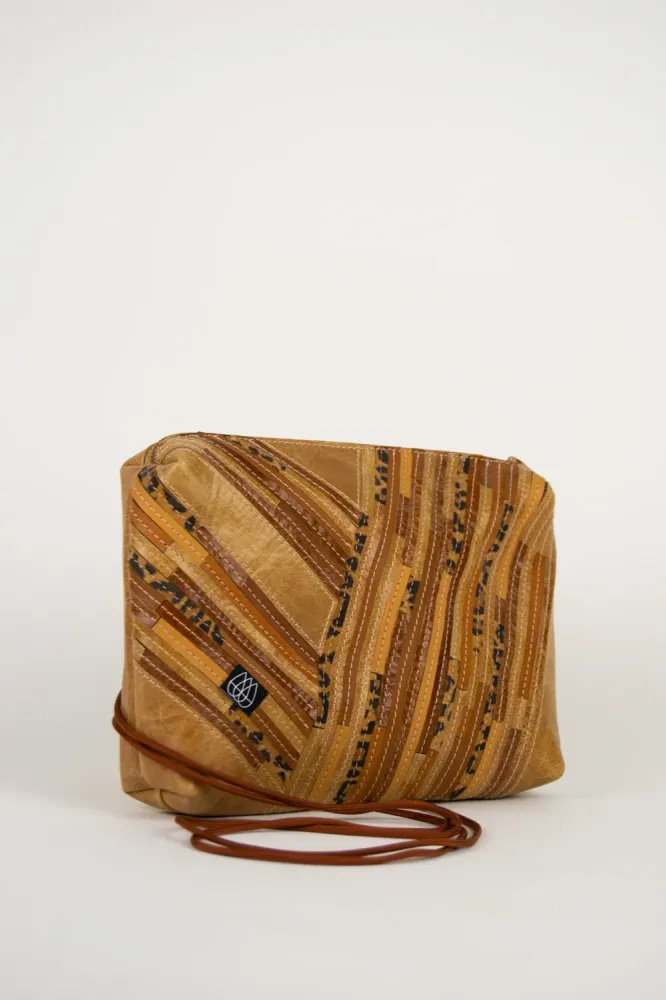 Festivaltasche Crazy Stripes / Leo Cappuccino / Large
