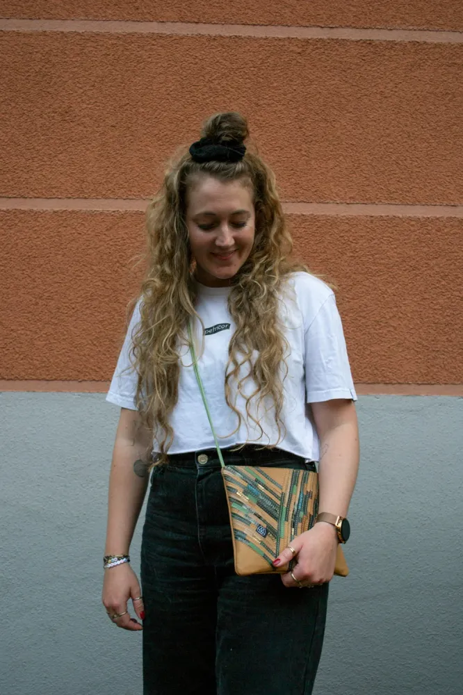 Festivaltasche Crazy Stripes / Nature / Medium