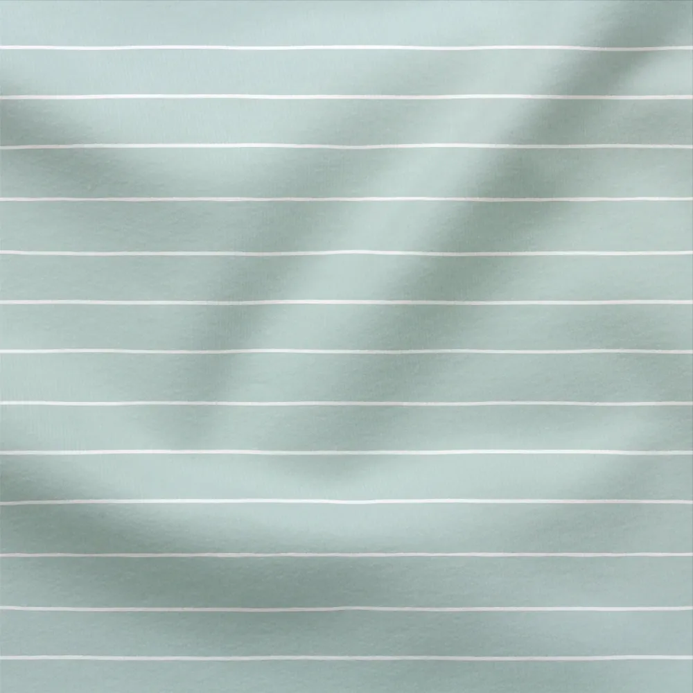 Jersey Stoff Messy Stripes Mint (Bio) Rest 50 cm