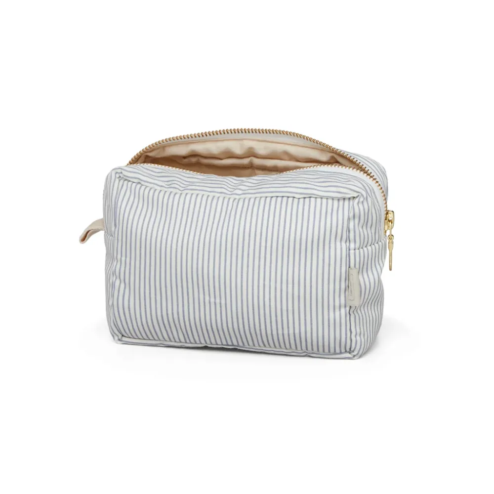 Kosmetiktasche - OCS Classic Stripes Blue, Praline