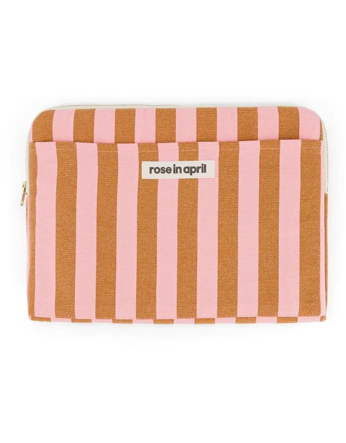 Laptophülle Octava 13/14“ Stripes I Caramel/Strawberry