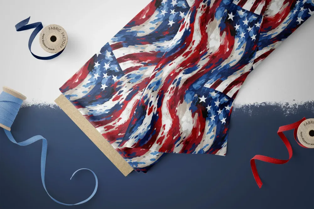 Lycra "Stars and Stripes" 0,5 m Lager