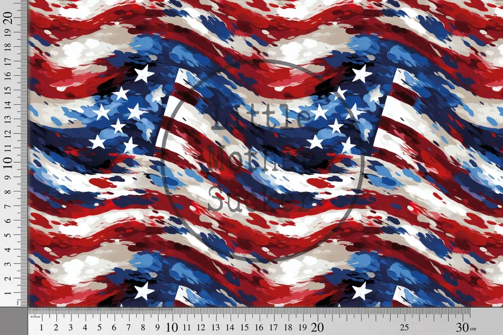 Lycra "Stars and Stripes" 0,5 m Lager