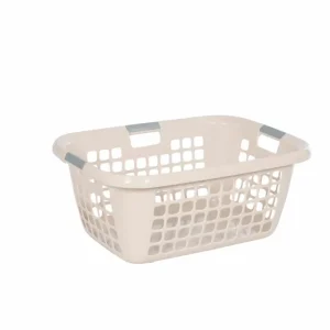 M24–Teko Wäschekorb EASY 55L | Creme Kunststoff Mit Tragegriffen
