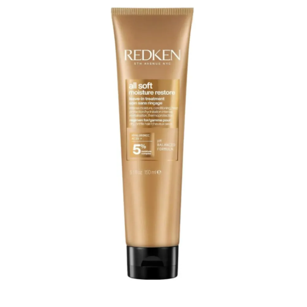 REDKEN ALL SOFT MOISTURE RESTORE Leave--Conditioner für lang anhaltende Feuchtigkeitsversorgung, 150 ml