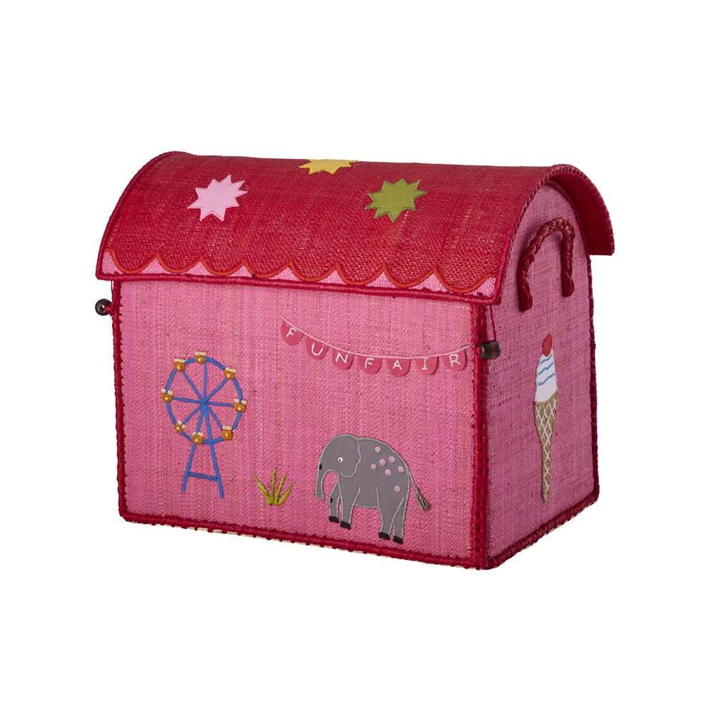 Rice Aufbewahrungskorb Klein 'Fun Fair' Pink