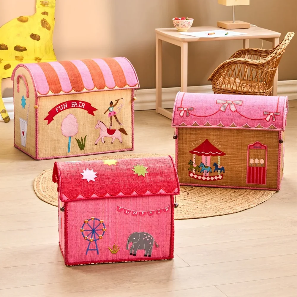 Rice Aufbewahrungskorb Klein 'Fun Fair' Pink