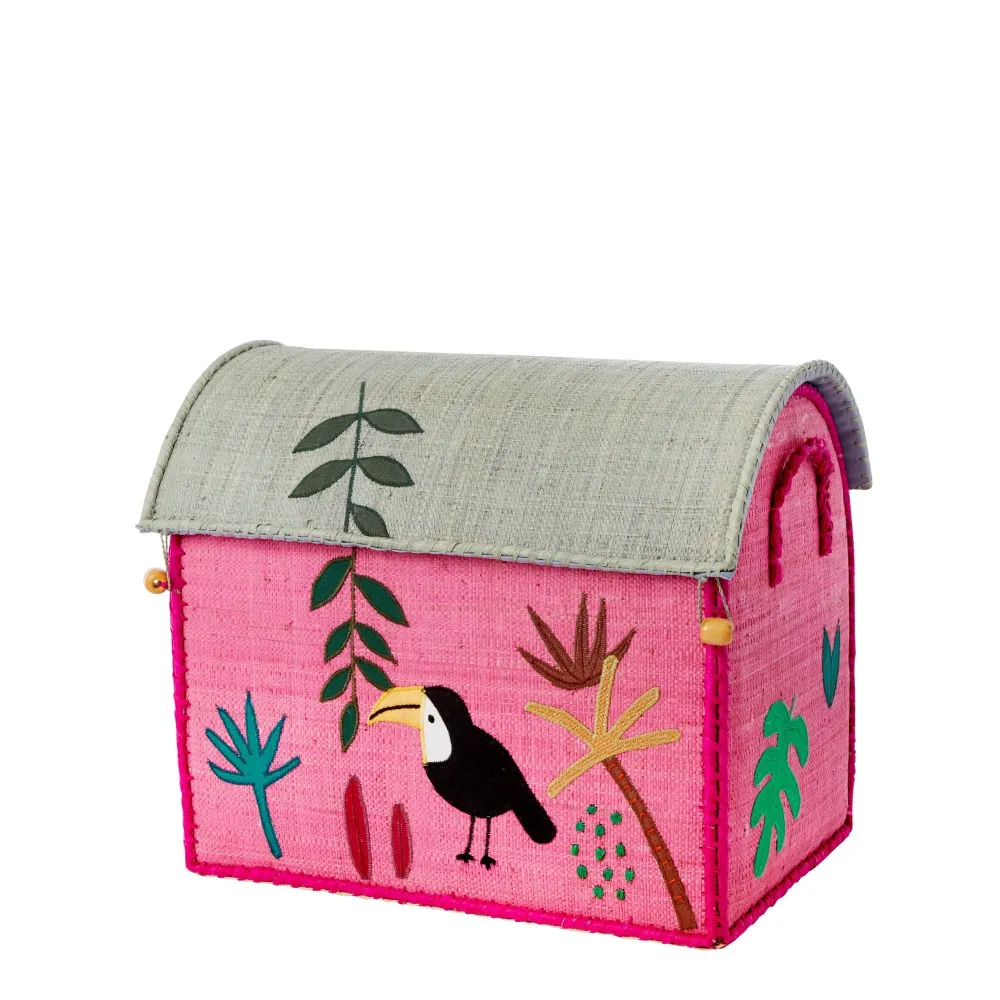 Rice Aufbewahrungskorb Klein Pink Jungle