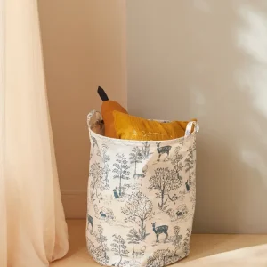 Runder Aufbewahrungskorb im Toile de Jouy-Esprit