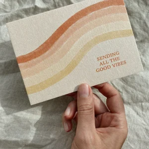 SENDING ALL GOOD VIBES - POSTKARTE