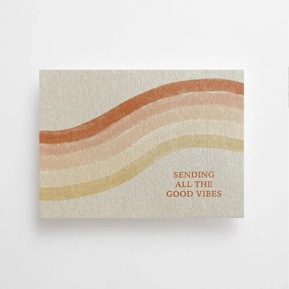 SENDING ALL GOOD VIBES - POSTKARTE