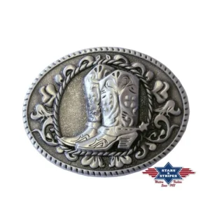 Stars & Stripes Buckle Cowboy Boots