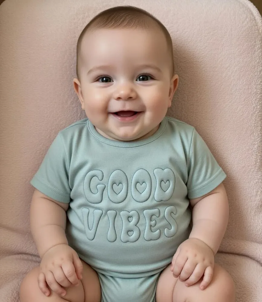 Stickdatei Good Vibes 3D Schrift Trapunto Set 2647