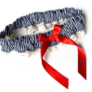 Strumpfband Lovely Stripes dunkelblau
